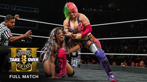 Asuka vs. Ember Moon, NXT Women's Title: TakeOver Brooklyn III 08.19.17 ...