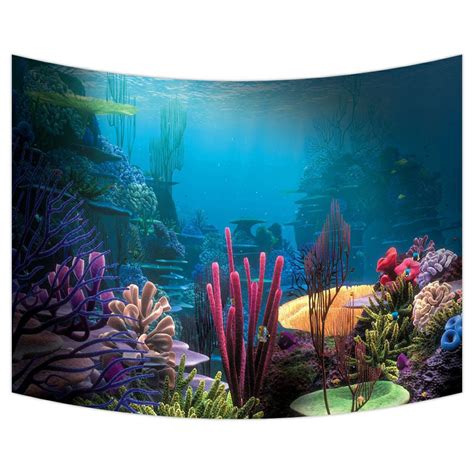 ZKGK Underwater World Sea Life Ocean Animals Fish Coral Tapestry Wall ...