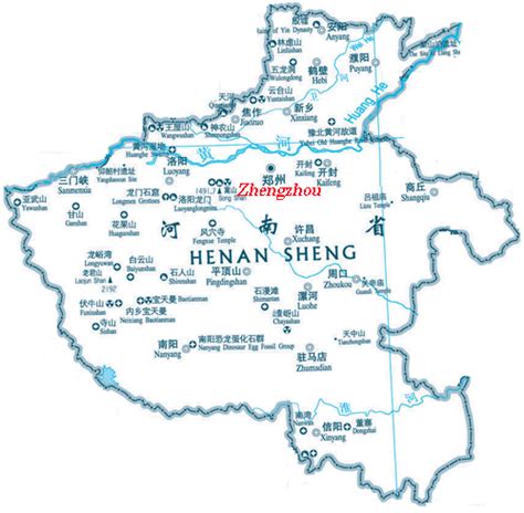 Henan Maps, Henan China Maps, Henan Province Map