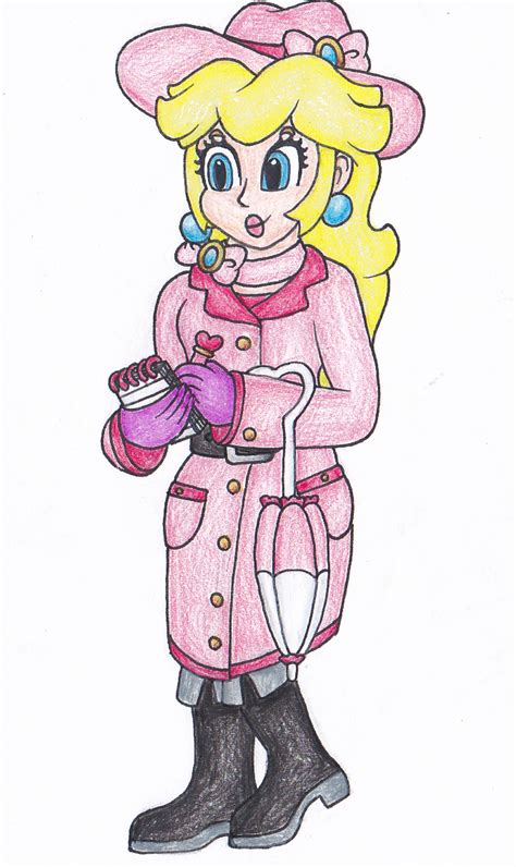 Detective Peach by BBQ-Turtle on DeviantArt