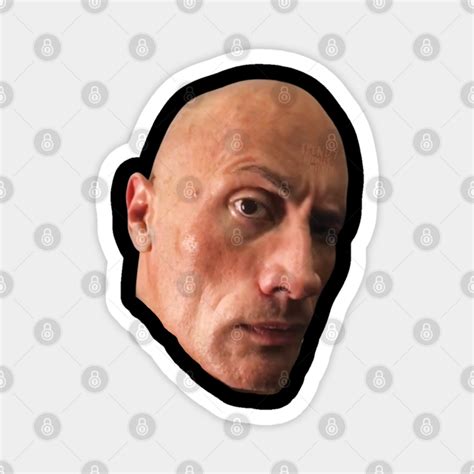 The Rock Eyebrow Raise Face Meme - The Rock Eyebrow Raise Face Meme - Magnet | TeePublic