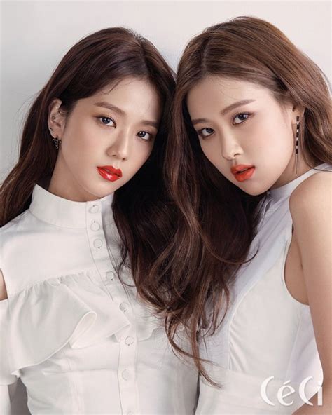 BlackPink Jisoo and Rosé - CeCi Magazine March 2018