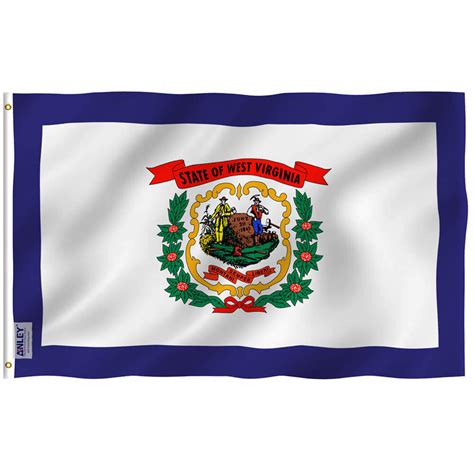 Fly Breeze West Virginia State Flag 3x5 Foot - Anley Flags