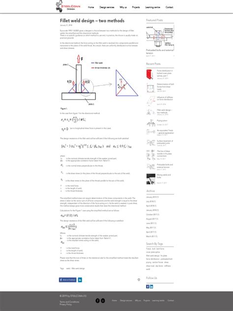 Fillet Weld Design - Two Methods | PDF | Stress (Mechanics) | Force