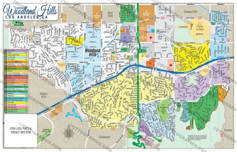 Woodland Hills Map, Los Angeles County, CA – Otto Maps