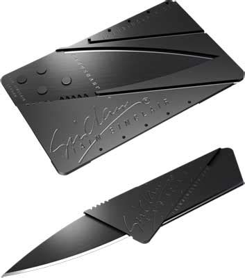 Folding Credit Card Knife for your Wallet - The Gadgeteer