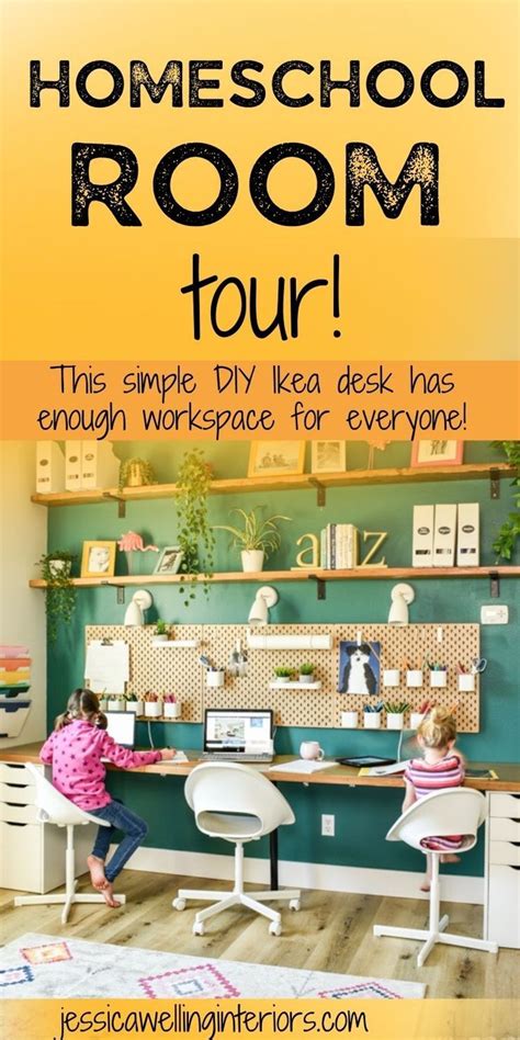 Homeschool Room Tour! | Homeschool rooms, Kids desk organization ...