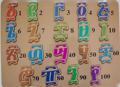 Geez Numbers Wooden Jigsaw Puzzle Ethiopian Eritrean Ge'ez - Etsy