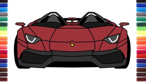 Lamborghini Aventador J Drawing