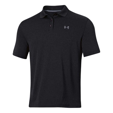 Under Armour Mens Performance Polo Shirt Black S Adult | Rebel Sport