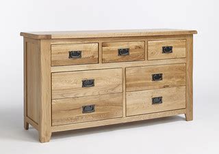 Wesbury reclaimed oak 3 over 4 drawer wide chest (3) | Flickr