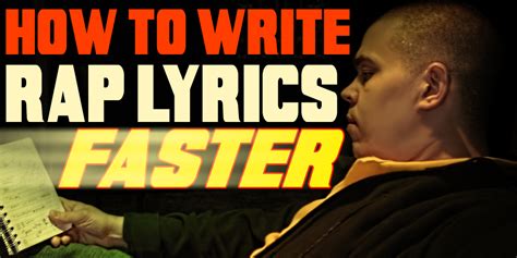 How To Write Rap Lyrics Faster - ColeMizeStudios