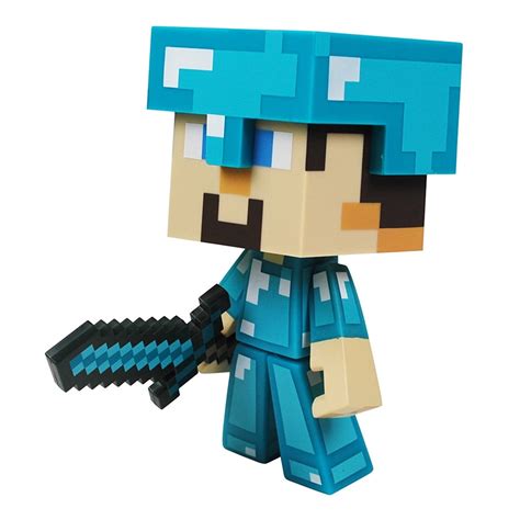 Minecraft Steve 6" Vinyl Figure, Diamond Edition (Bulk Packaged) - Walmart.com