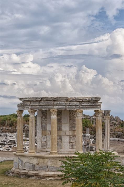 Temple Of Tyche, Goddess Of Fortune, Roman In Uzuncaburc Stock Photo - Image of city, famous ...