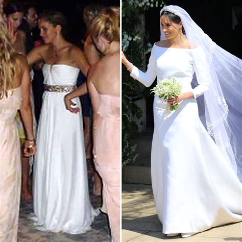 How Meghan Markle's Royal Wedding Dress Compares to Her First Wedding Gown