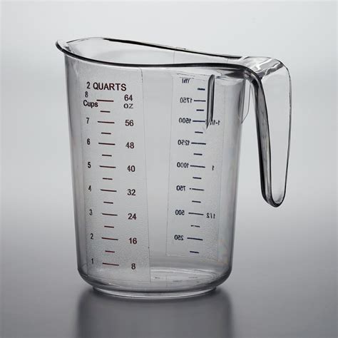 3Pc Choice 2 Qt. (8 Cups) Clear Plastic Measuring Cup with Gradations - Walmart.com - Walmart.com