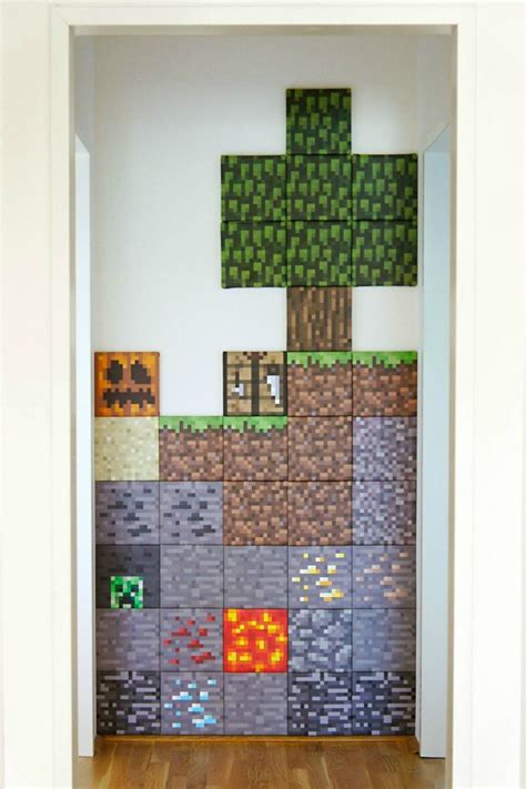 Mural Minecraft, DIY