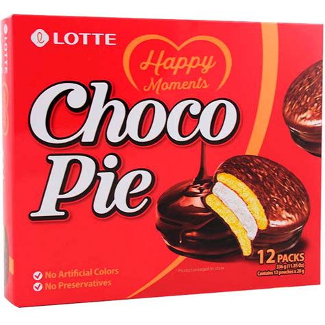 Lotte Choco Pie Original 12 Pack | Woolworths