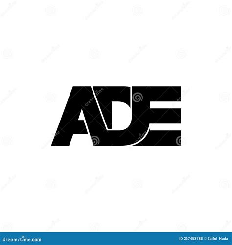 Letter ADE Simple Monogram Logo Icon Design. Stock Vector - Illustration of hexagon, data: 267453788