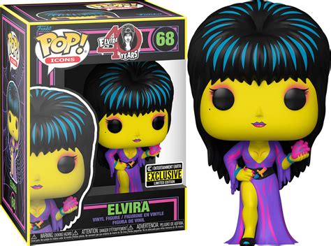 Elvira #68 Funko Pop! Television Elvira 40 Years Black Light — Pop Hunt ...