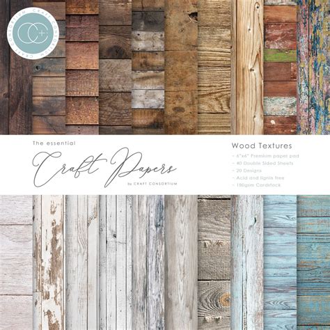 Craft Consortium Wood Textures Double-Sided Paper Pad, 6" x 6" | Michaels