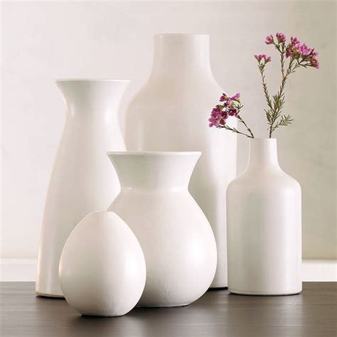 Pure White Ceramic Vase Collection - Contemporary - Vases - by West Elm