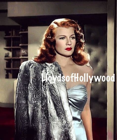 Rita Hayworth as Gilda Beautiful and Glamorous in Low Cut Dress Color Photograph 1946 - Etsy