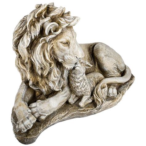 Large marble lion and lamb garden statue for sale- Marble/stone Lion ...