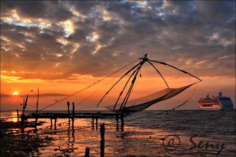 Sun Set at Fort Cochin Beach // Explored #193 | Can see Ship… | Flickr