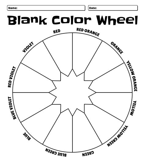 Blank Color Theory Chart Printable - vrogue.co