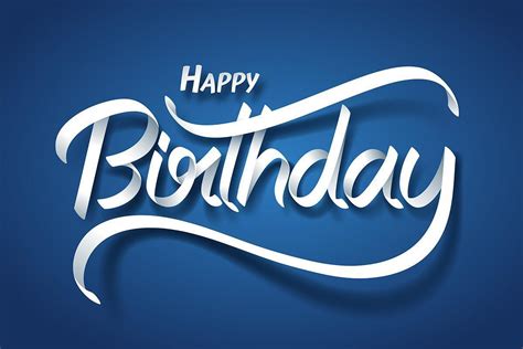 Happy Birthday Calligraphy Vector Art, Icons, and Graphics for Free ...