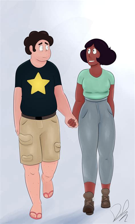 commission I did for adult Steven and Connie going for a walk (they asked for pale white eyes ...