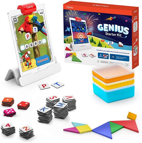 Osmo - Genius Starter Kit, Ages 6-10 - Math, Spelling, Creativity & More - Reading Rascals