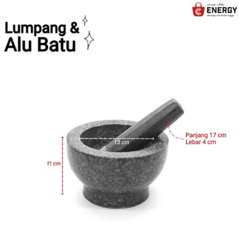 LUMPANG + ALU BATU 18 CM - Energy Bali