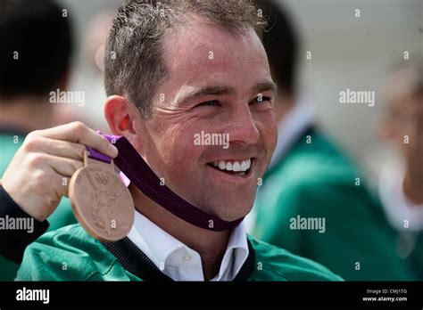 Dublin 13th Aug 2012 - Cian O'Connor Bronze medalist for Equestrian (Individual Showjumping )at ...