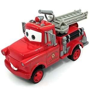 Amazon.com: Disney Cars Toon Rescue Squad Mater Fire Truck Push Along ...