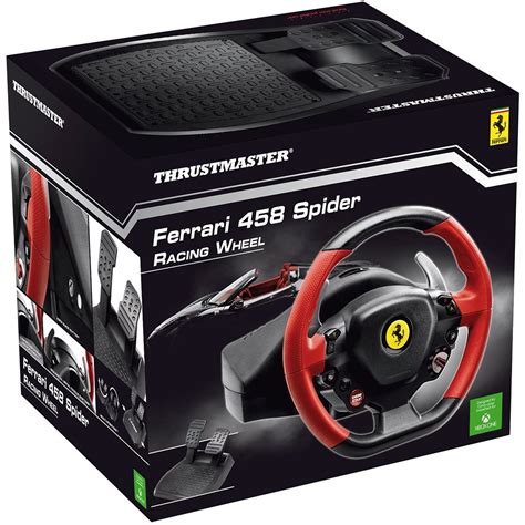 Xbox One Steering Wheel Controller Driving Pedals Racing Video Game 458 ...