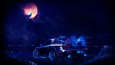 artwork, Concept Art, Fantasy Art, Car, Neon Wallpapers HD / Desktop and Mobile Backgrounds