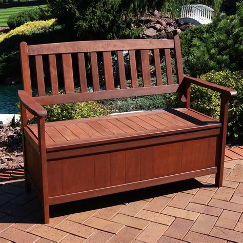 Outdoor Wood Storage Bench Design - Image to u