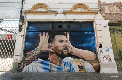 New Leo Messi mural in Buenos Aires by Causi Art | BA Street Art