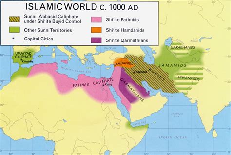 Islamic world, Map, Middle eastern history