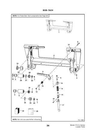 Bobcat 773 G Series Skid Steer Loader Parts Catalogue Manual (S/N 519…