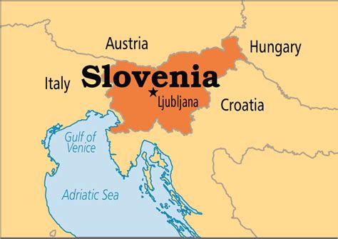 Map of Slovenia | Ljubljana, Slovenia ljubljana, Slovenia