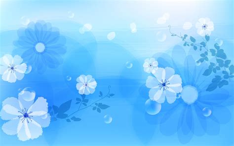 Light, Blue, Wallpaper, For, Desktop | Blue flowers background, Blue ...