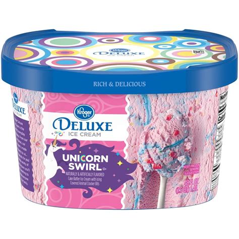 Fred Meyer - Kroger® Deluxe Unicorn Swirl Ice Cream, 48 fl oz | Unicorn ...