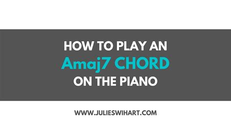 Amaj7 Piano Chord