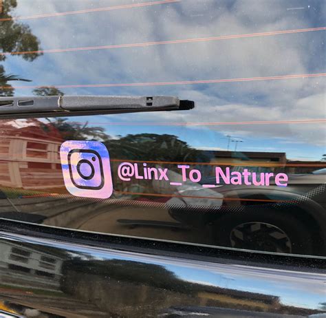 Follow Me Instagram Handle Sticker Instagram Car Sticker - Etsy