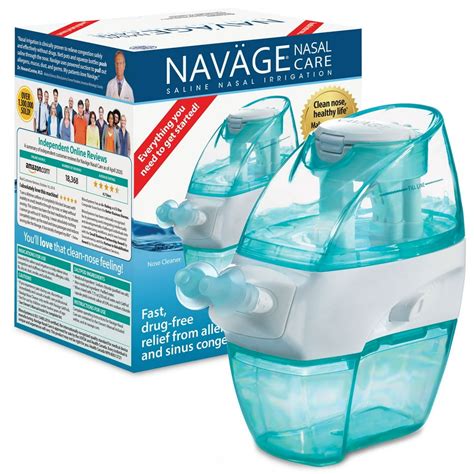 Navage Nasal Care Starter Bundle: Navage Nose Cleaner and 20 SaltPod ...