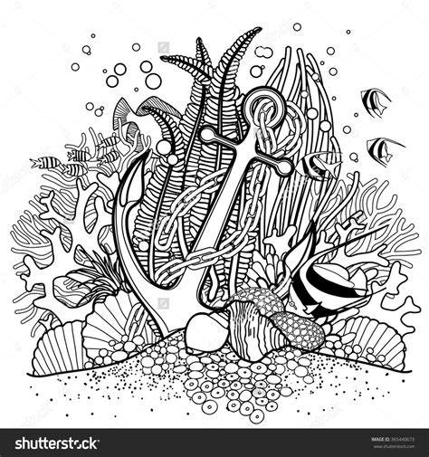 Image result for seaweed outline | Coral reef drawing, Ocean coloring ...