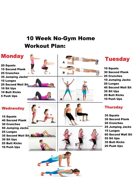 10 Week Workout Plan At Home | Healthy Recipes Quick Dinner Ideas